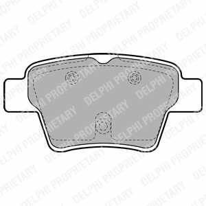 Sada zadních brzdových destiček Delphi pro Citroen C4 (LC) (LP1926, 425325, 425398, 425399, 425476)