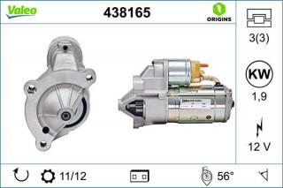 Startér Valeo pro Citroen C4, C5, C8, DS4, DS5, Jumper, Jumpy, Xsara (5802W7, 438165)