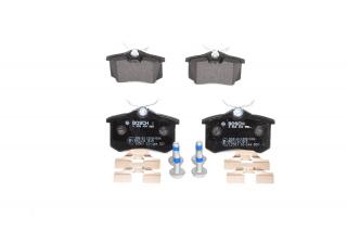 Zadní brzdové destičky Bosch pro Citroen Berlingo, C2, C3, C3 Picasso, C3II, C4, C8, DS3 a Xsara Picasso (0986494596)