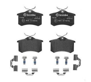 Zadní brzdové destičky Brembo pro Citroen Berlingo, C2, C3, C3 Picasso, C3II, C4, C8, DS3 a Xsara Picasso (425467, P85020)