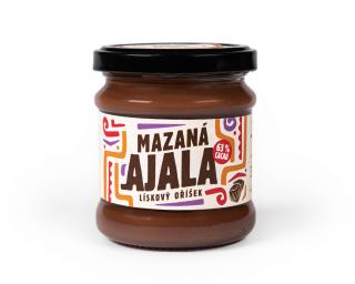 AJALA CHOCOLATE Mazaná Ajala 63% Lískové oříšky 100% Lásky
