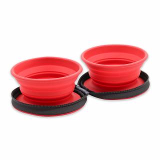 Akinu ČESKÝ LES miska cestovnÍ 2x350ml Barva: Červená