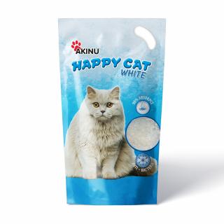 Akinu HAPPY CAT Silika gel bílý stelivo pro kočky 3,6 l