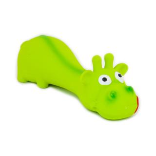 Akinu Latexová žirafa hračka pro psy zelená 16 cm