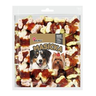 Akinu MASÍČKA Sušenka s kuřecím masem pamlsek pro psy 300 g 