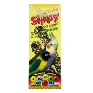 Akinu SIPPY Tyč vitamínovo - medová doplňkové krmivo pro malé papoušky 2 ks