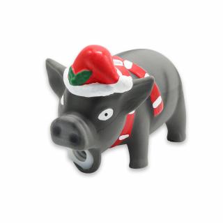 Akinu VÁNOCE Vánoční latexový pašík hračka pro psy černý 18 cm
