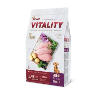 Akinu VITALITY Kuřecí granule krmivo pro seniorní psy malých plemen 3 kg