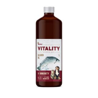 Akinu VITALITY Lososový olej doplněk stravy pro psy a kočky 1 l