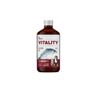 Akinu VITALITY Lososový olej doplněk stravy pro psy a kočky 500 ml