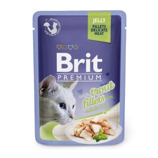 Brit Premium Cat D Fillets in Jelly with Trout 85g