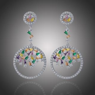 Éternelle Exkluzivní náušnice Swarovski Elements Salvaggia - Barevná/více barev E1175