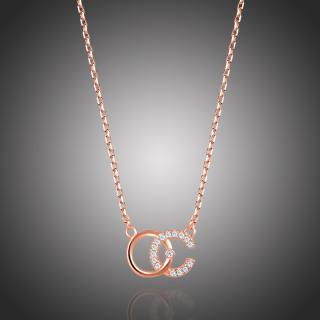 Éternelle Náhrdelník Swarovski Elements ChicCool - Zlatá / 43 cm + 3 cm (prodloužení) NH2104