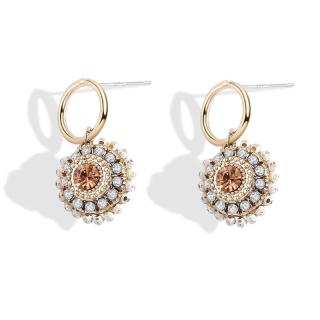 Éternelle Náušnice Swarovski Elements Cataliana - Champagne E1202