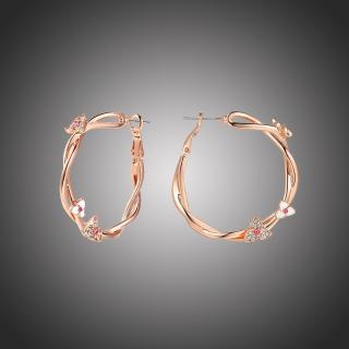 Éternelle Náušnice Swarovski Elements Nicolai - Zlatá E1035