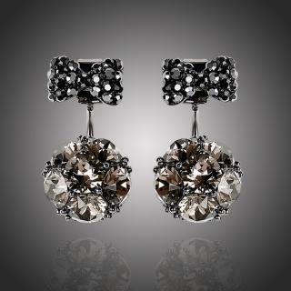 Éternelle Náušnice Swarovski Elements Noccita - Šedá E1141