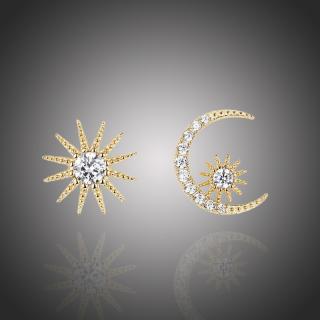 Éternelle Náušnice Swarovski Elements Solana - Bílá/čirá E1140