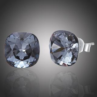 Éternelle Náušnice Swarovski Elements Victoria - více barev - Silver Night E1139