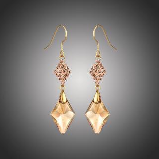 Éternelle Náušnice Swarovski Elements Victoria - Zlatá E9001