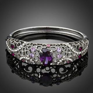 Francesca Petrucci Bangles náramek Swarovski Elements Amoux - Fialová BN0049