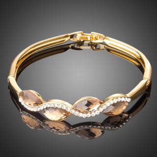 Francesca Petrucci Bangles náramek Swarovski Elements Baglio - Žlutá BN0088