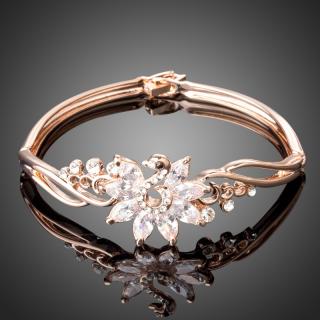 Francesca Petrucci Bangles náramek Swarovski Elements Donella - ptáček - Bílá/čirá BN0085