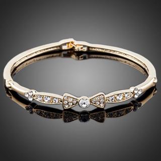 Francesca Petrucci Bangles náramek Swarovski Elements Lando - Bílá/čirá BN0033