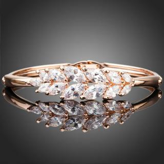 Francesca Petrucci Bangles náramek Swarovski Elements Mirella - Bílá/čirá BN0054