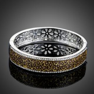 Francesca Petrucci Bangles náramek Swarovski Elements Orlando - Zlatá BN0080