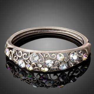 Francesca Petrucci Bangles náramek Swarovski Elements Rosa - Bílá/čirá BN0096
