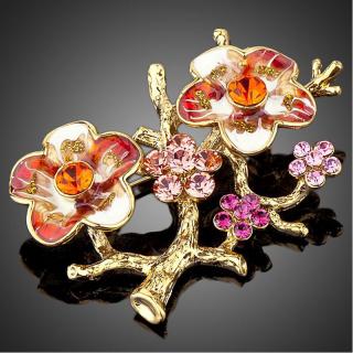 Francesca Petrucci Brož Swarovski Elements Albero - Barevná/více barev B0010