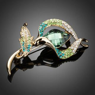 Francesca Petrucci Brož Swarovski Elements Georgina - Zelená B0023
