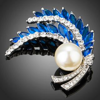 Francesca Petrucci Brož Swarovski Elements Tamboia - Tmavě modrá B0079