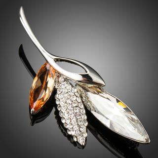 Francesca Petrucci Brož Swarovski Elements Tarantina - květina - Barevná/více barev B0053