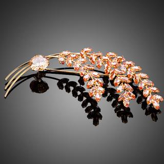 Francesca Petrucci Brož Swarovski Elements Zanebona - Zlatá B0034