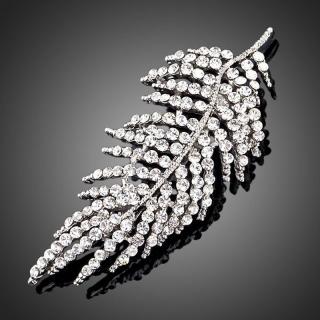 Francesca Petrucci Brož Swarovski Elements Zelinda - Bílá/čirá B0007
