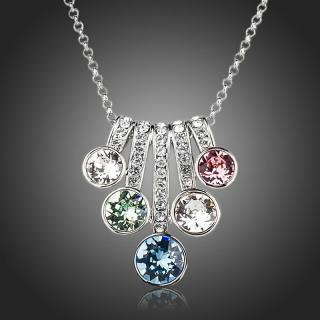 Francesca Petrucci Náhrdelník Swarovski Elements Iniga - Barevná/více barev / 39 cm + 3 cm (prodloužení) NH0143