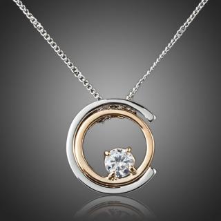 Francesca Petrucci Náhrdelník Swarovski Elements Loicia - Bílá/čirá / 39 cm + 3 cm (prodloužení) NH0075