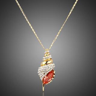 Francesca Petrucci Náhrdelník Swarovski Elements Pozzi - Červená / 36 cm + 3 cm (prodloužení) TN0001