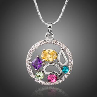 Francesca Petrucci Náhrdelník Swarovski Elements Raimondo - Barevná/více barev / 39 cm + 3 cm (prodloužení) NH0228