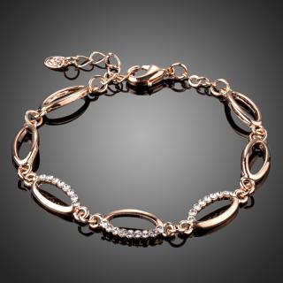 Francesca Petrucci Náramek Swarovski Elements Allegri - 17 cm + 4 cm (prodloužení) / Zlatá NR0160