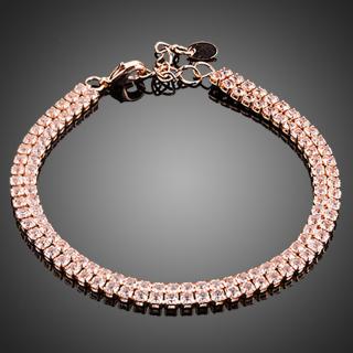 Francesca Petrucci Náramek Swarovski Elements Antonini - Bílá/čirá / 17,5 cm + 3 cm (prodloužení) NR0111