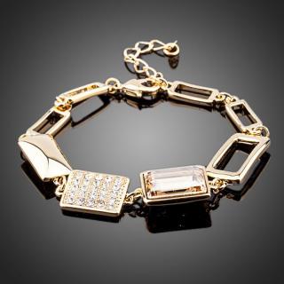 Francesca Petrucci Náramek Swarovski Elements Lavonne - 16 cm + 4 cm (prodloužení) / Žlutá NR0040