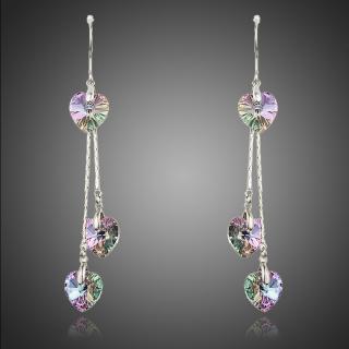 Francesca Petrucci Náušnice Swarovski Elements Amorita - srdíčko - Barevná/více barev E0241