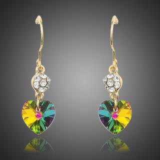 Francesca Petrucci Náušnice Swarovski Elements Angela - srdíčko - Barevná/více barev E0175