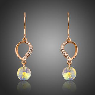Francesca Petrucci Náušnice Swarovski Elements Eliana - Zlatá E0222