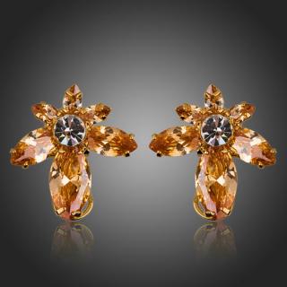 Francesca Petrucci Náušnice Swarovski Elements Enea - Oranžová E0119