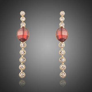 Francesca Petrucci Náušnice Swarovski Elements Felicia - Červená E0209