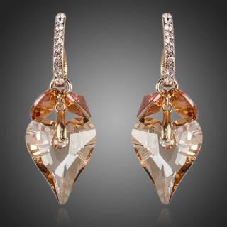 Francesca Petrucci Náušnice Swarovski Elements Maura - Zlatá E0058