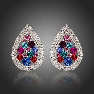 Francesca Petrucci Náušnice Swarovski Elements Precia - Barevná/více barev E0117
